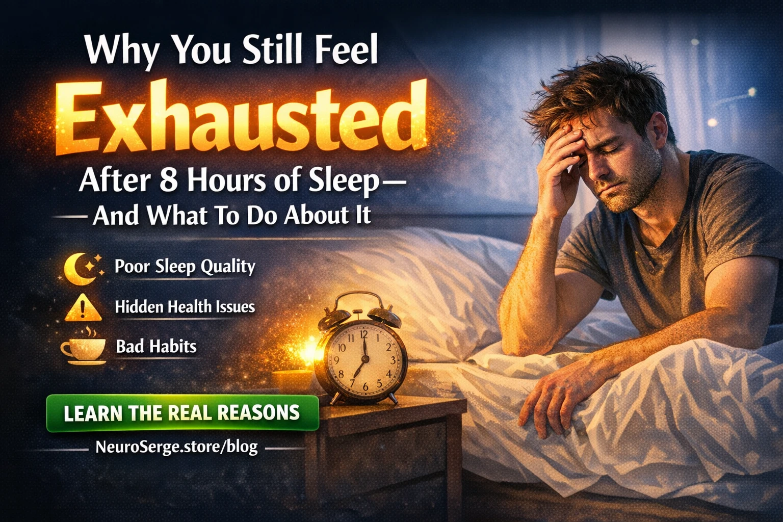 Why you feel mentally drained after sleeping 8 hours